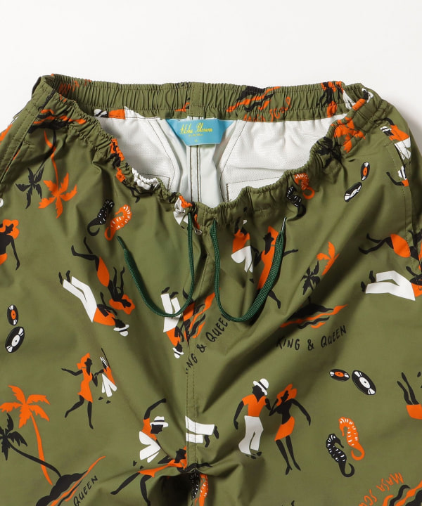 ALOHABLOSSOM KING&QUEEN BEACH SHORTS ② KING&QUEEN BEACH SHORTS KHAKI – Alohablossom