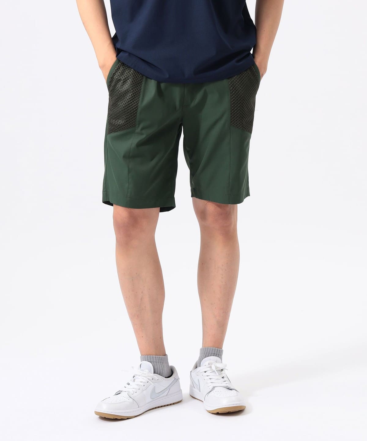 ビームスゴルフオレンジレーベル ストレッチツイルショーツパンツ サイズM 春夏 82250210336_C_2.jpg