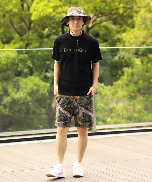 ORANGE LABEL / ツリーカモ ポケット ショートパンツ（接触冷感） Model：H182cm Size：L