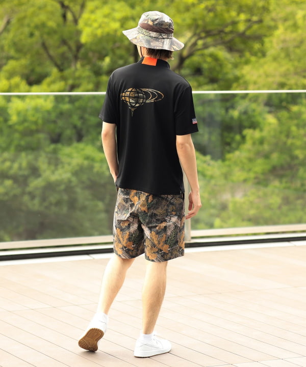 ORANGE LABEL / ツリーカモ ポケット ショートパンツ（接触冷感） Model：H182cm Size：L