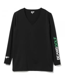 ▲〈MEN〉BEAMS GOLF ORANGE LABEL / Vネック コンプレッションシャツ