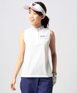 BEAMS GOLF ORANGE LABEL / バックサッカー ノースリーブ シャツ