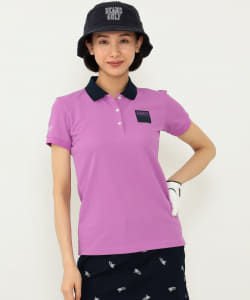 ▲〈WOMEN〉BEAMS GOLF ORANGE LABEL / カラーブロッキング ポロシャツ