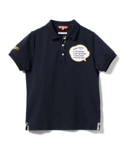 ▲BEAMS GOLF ORANGE LABEL / ポピー メッセージ ポロシャツ