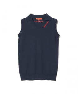 ORANGE LABEL / ノースリーブ ニット ポロシャツ