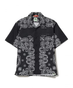 〈WOMEN〉ELEPHANT BRAND × BEAMS GOLF / 別注 バンダナプリント オープンカラーシャツ