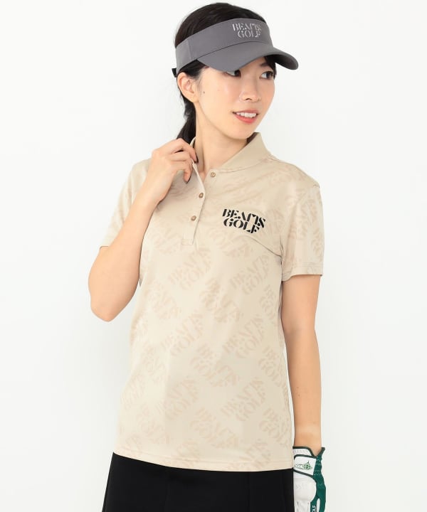 BEAMS GOLF（ビームス ゴルフ）〈WOMEN〉 ORANGE LABEL / サークルロゴ ジャカードポロシャツ（シャツ・ブラウス  ポロシャツ）通販｜BEAMS