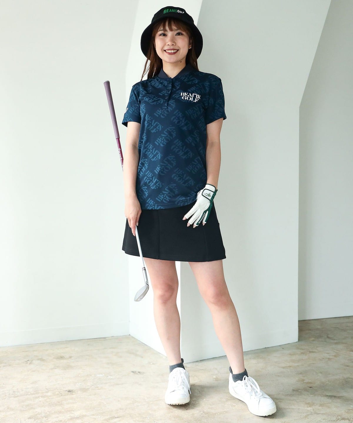 BEAMS GOLF（ビームス ゴルフ）〈WOMEN〉 ORANGE LABEL / サークルロゴ ジャカードポロシャツ（シャツ・ブラウス  ポロシャツ）通販｜BEAMS