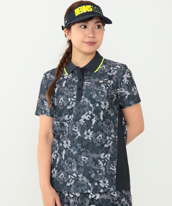 BEAMS GOLF（ビームス ゴルフ）〈WOMEN〉 ORANGE LABEL / フラワーカモ プリント ポロシャツ（シャツ・ブラウス ポロシャツ ）通販｜BEAMS