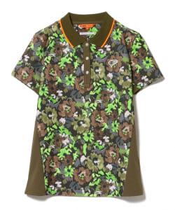 〈WOMEN〉 ORANGE LABEL / フラワーカモ プリント ポロシャツ