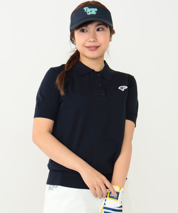 BEAMS GOLF（ビームス ゴルフ）ORANGE LABEL / ダブルボタン ニット ポロシャツ（シャツ・ブラウス ポロシャツ）通販｜BEAMS