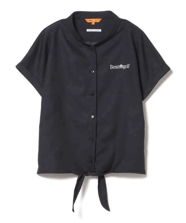 【冬バーゲン★特別送料無料！】 BEAMS GOLF（ビームス 裾 リネンライク / LABEL ゴルフ）ORANGE レディースウェア