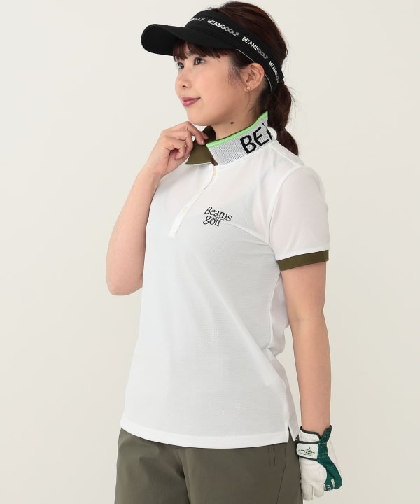 BEAMS GOLF（ビームス ゴルフ）〈WOMEN〉 ORANGE LABEL / 襟裏 ジャカード ポロシャツ 24SS（シャツ・ブラウス  ポロシャツ）通販｜BEAMS