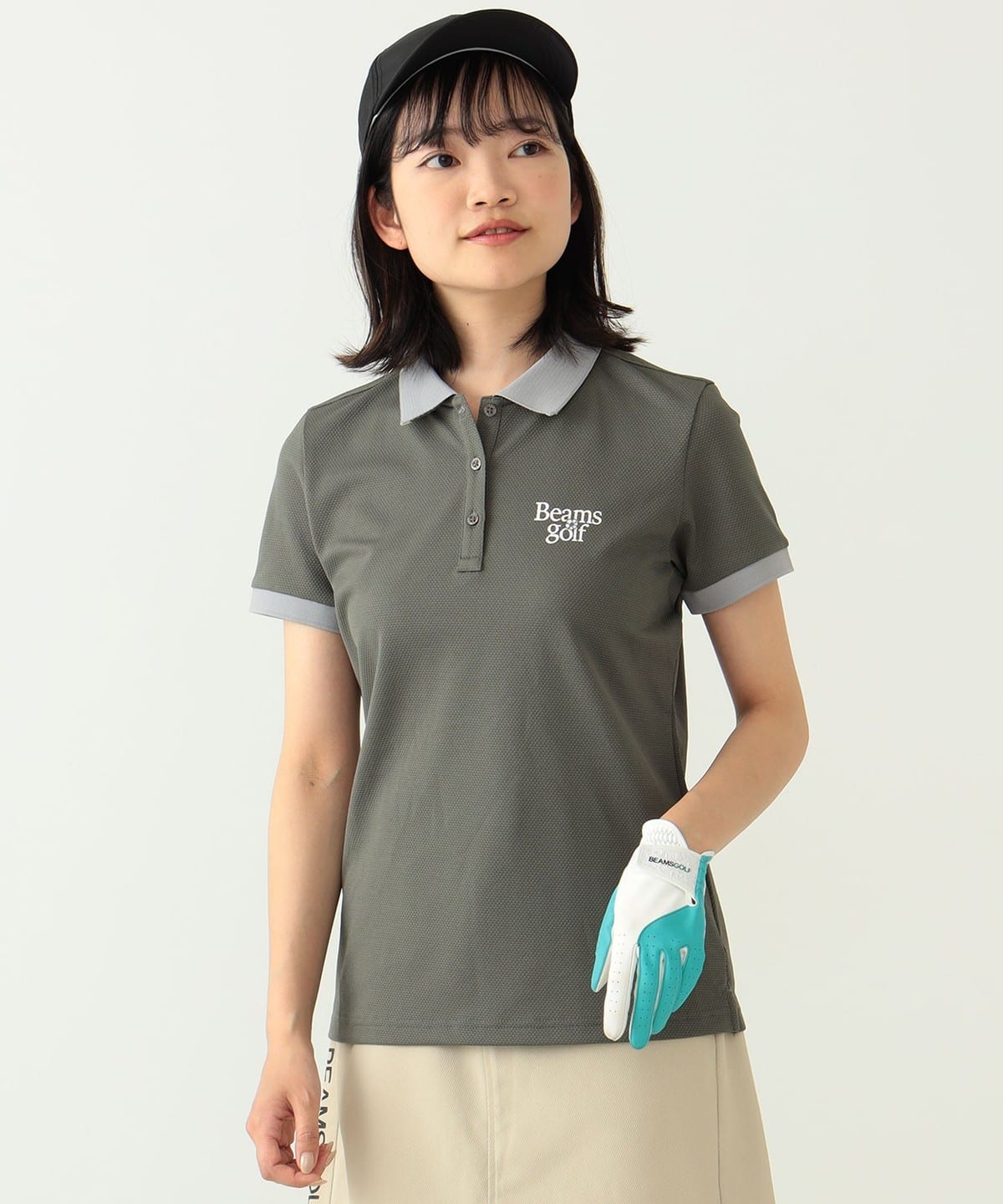 〈WOMEN〉 ORANGE LABEL / 襟裏 ジャカード ポロシャツ シャツ・ブラウス WOMEN CHARCOAL. G S 〈WOMEN〉 ORANGE LABEL / 襟裏 ジャカード ポロシャツ シャツ・ブラウス WOMEN CHARCOAL. G S