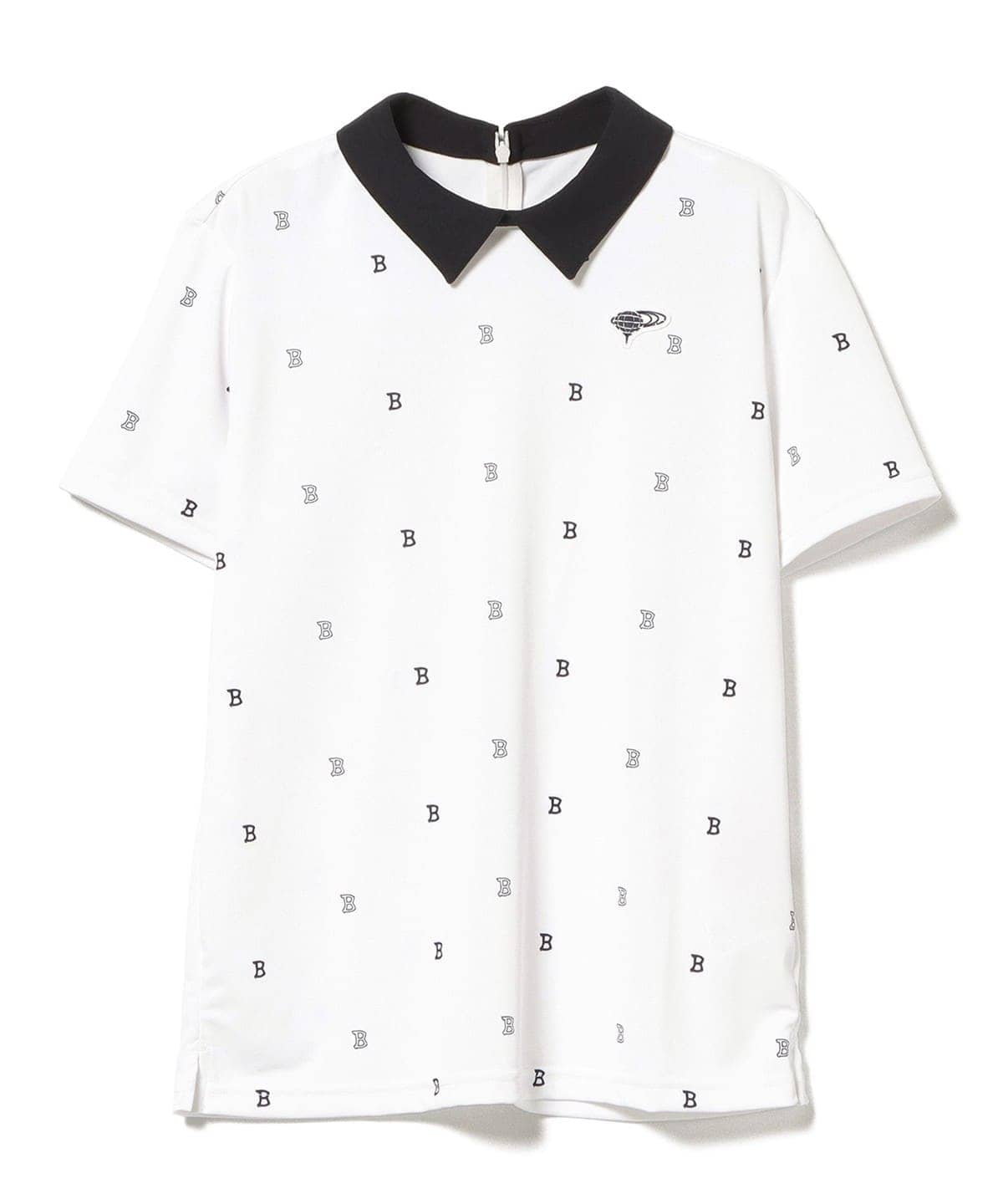 ORANGE LABEL / Bマーク 総柄 ポロシャツ シャツ・ブラウス WOMEN WHITE M ORANGE LABEL / Bマーク 総柄 ポロシャツ シャツ・ブラウス WOMEN WHITE M