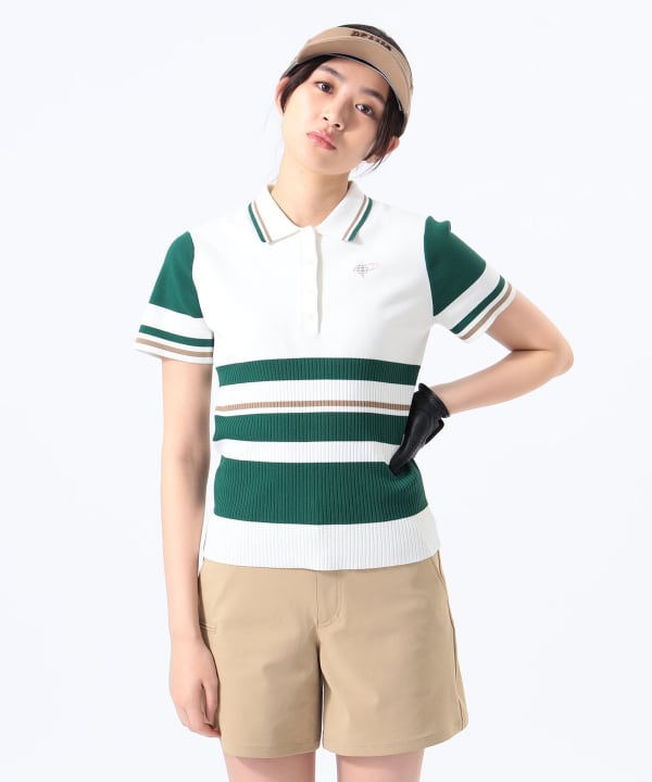 BEAMS GOLF（ビームス ゴルフ）ORANGE LABEL / ボーダー ポロ襟