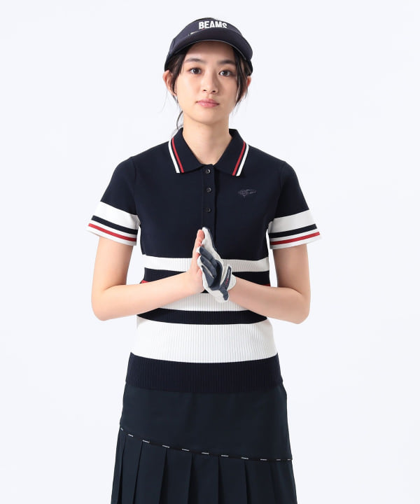BEAMS GOLF（ビームス ゴルフ）ORANGE LABEL / ボーダー ポロ襟
