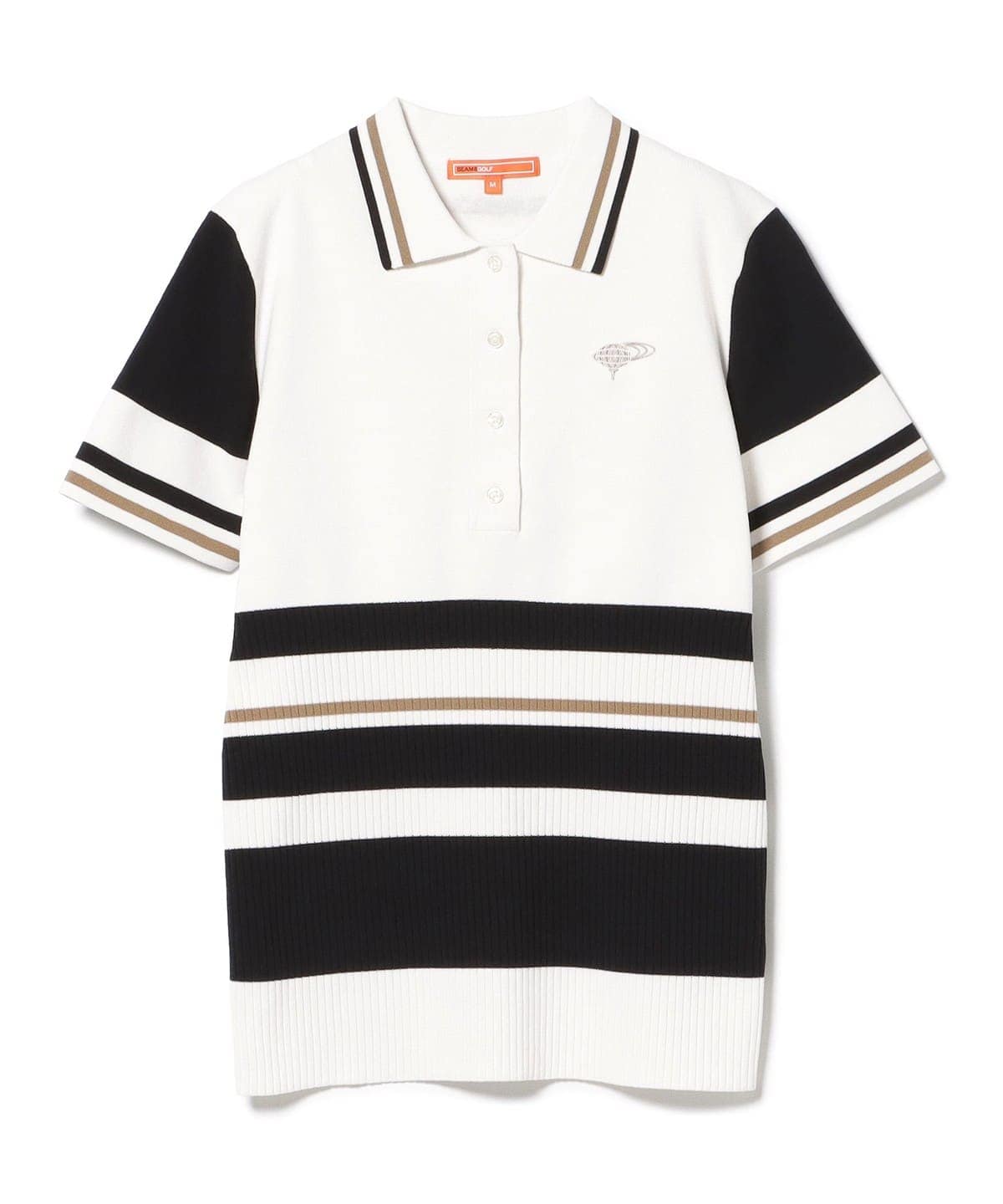 BEAMS - 専用 新品 ビームスゴルフ ラウンドカラーボーダー ポロシャツ BEAMS GOLF（ビームス ゴルフ）PURPLE LABEL / クラシック