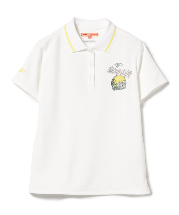 BEAMS GOLF ストレッチポロシャツ ホワイト 長袖