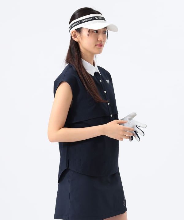 セール】 【WOMEN】ウェーブロゴプリントノースリーブシャツ