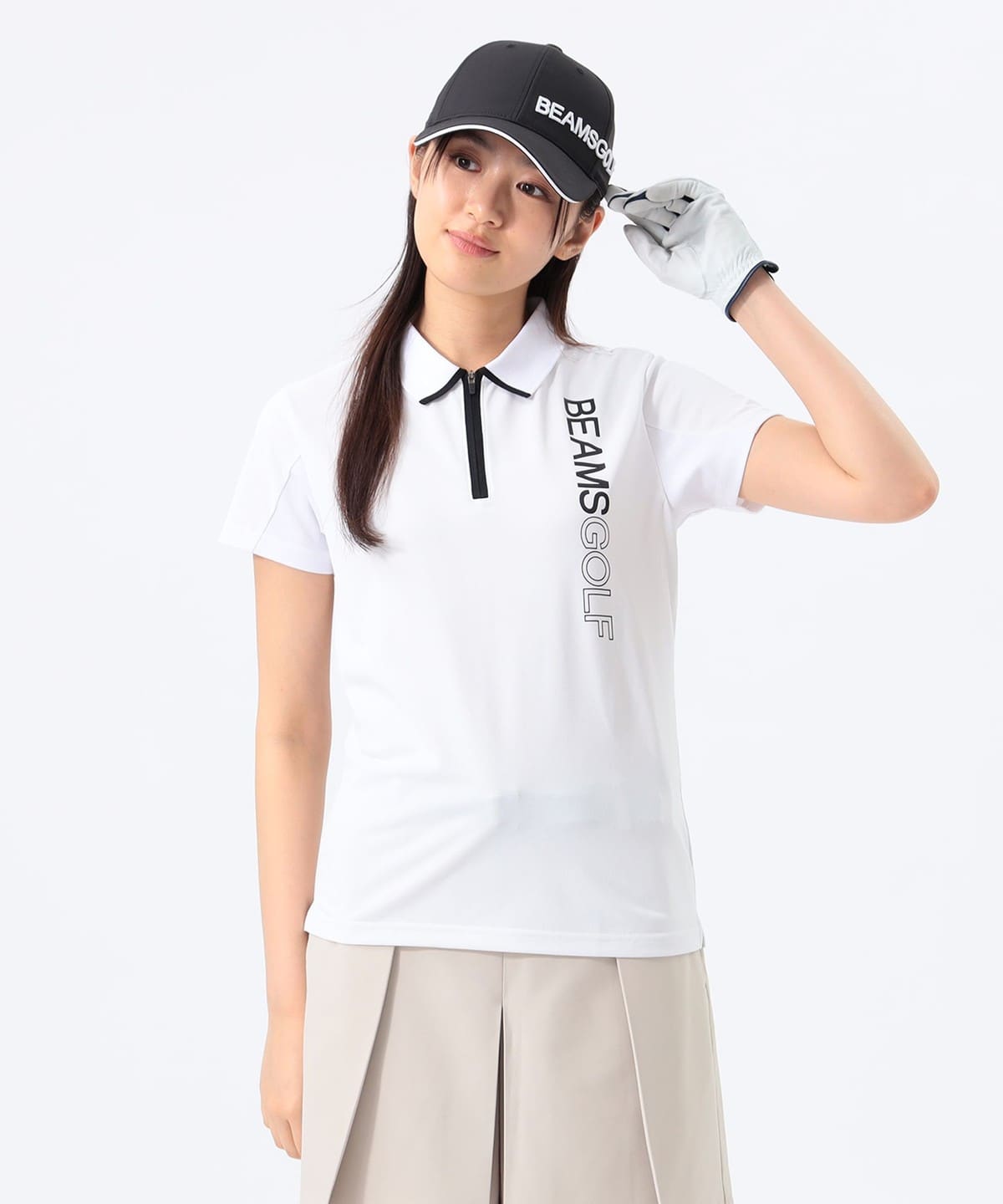 ORANGE LABEL / タテロゴ ハーフジップ ポロシャツ【DRY・UV・STRETCH】 シャツ・ブラウス WOMEN WHITE L ORANGE LABEL / タテロゴ ハーフジップ ポロシャツ【DRY・UV・STRETCH】 シャツ・ブラウス WOMEN WHITE L