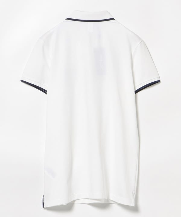 BEAMS ビームスゴルフ 長袖ポロシャツ 白×ネイビー ネクタイ付き
