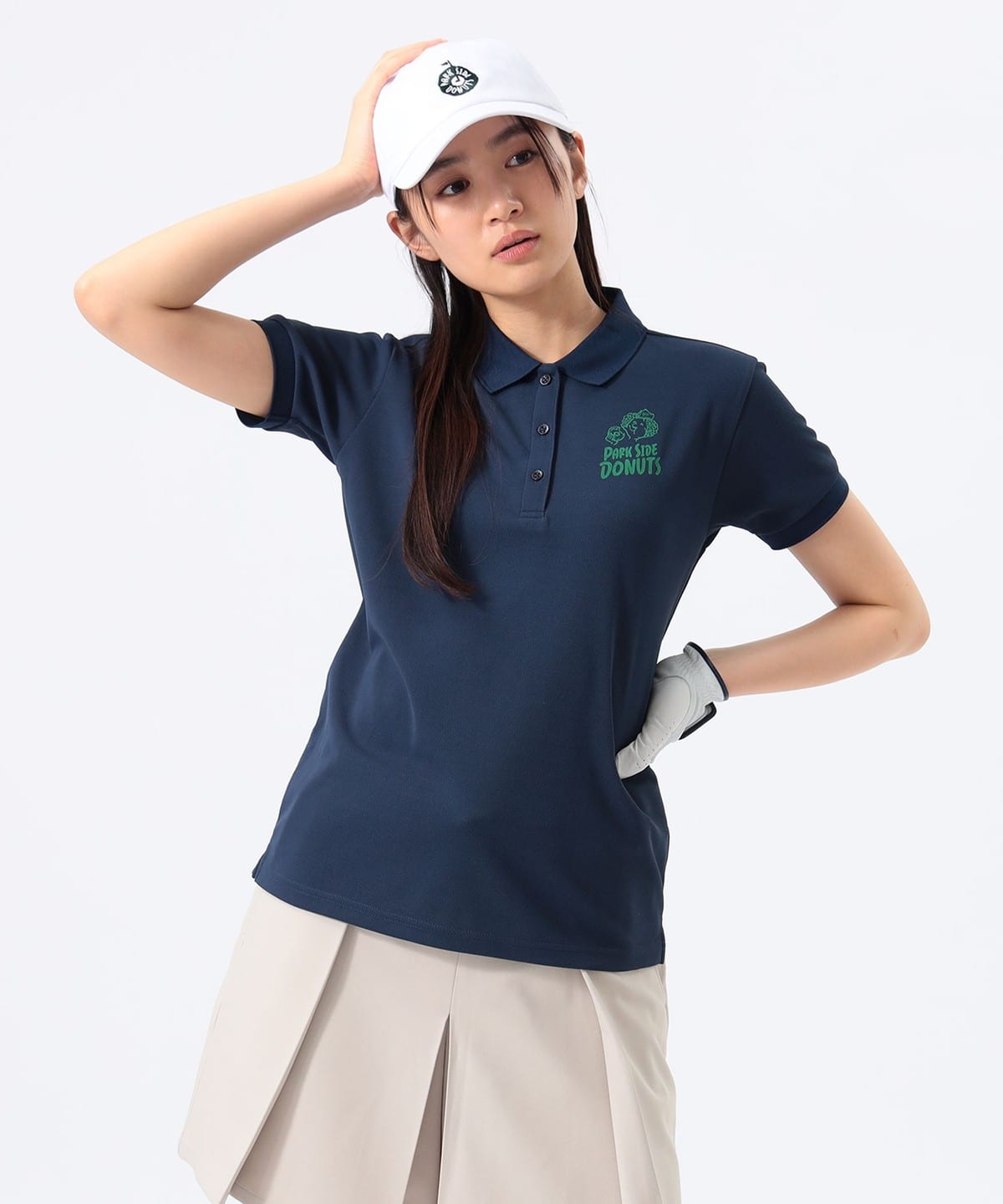 〈WOMEN〉【別注】PARK SIDE DONUTS / ドーナツボーイ ポロシャツ【DRY・UV・STRETCH】. シャツ・ブラウス WOMEN NAVY M 〈WOMEN〉【別注】PARK SIDE DONUTS / ドーナツボーイ ポロシャツ【DRY・UV・STRETCH】. シャツ・ブラウス WOMEN NAVY M