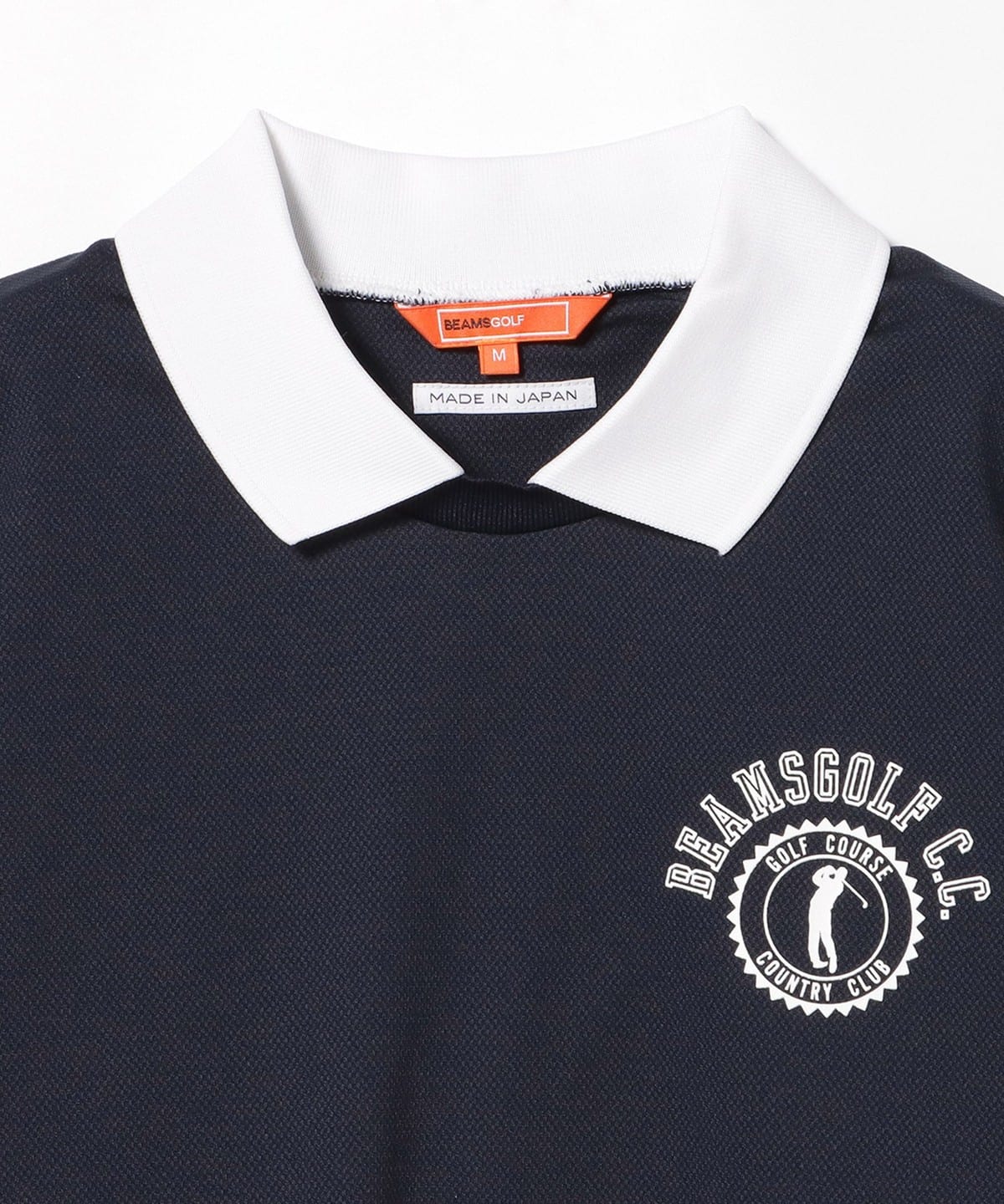 BEAMS GOLF（ビームス ゴルフ）ORANGE LABEL / クレリック襟付 プル