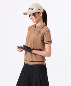 【+15%ポイントUP】ORANGE LABEL / リブライン スキッパー ポロシャツ 【DRY・STRETCH】．