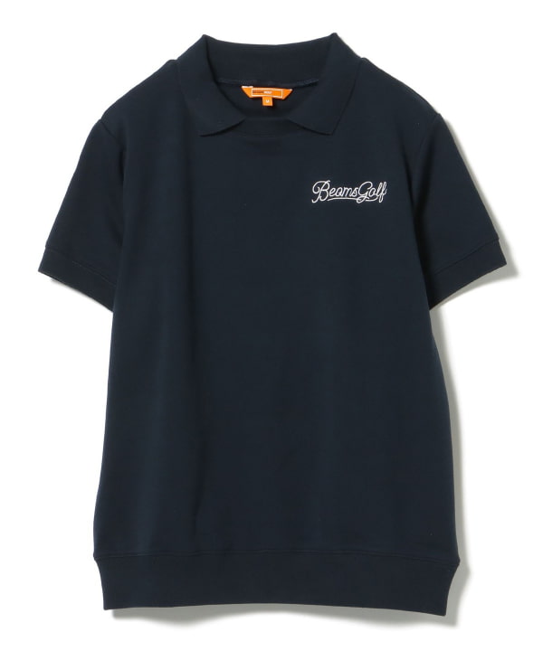 ビームスゴルフ　半袖 パーカー　L BEAMS GOLF（ビームス ゴルフ）ORANGE LABEL / 襟付き 半袖プル