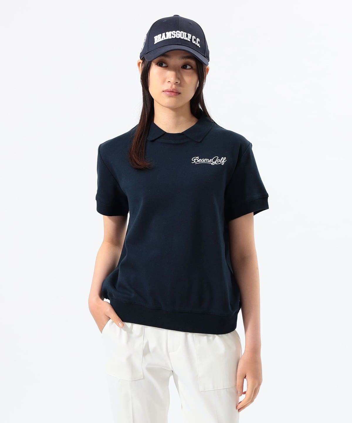 BEAMS GOLF（ビームス ゴルフ）ORANGE LABEL / 襟付き 半袖プル