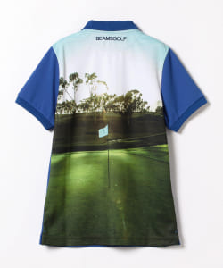▲BEAMS GOLF ORANGE LABEL / GREEN フォト ポロシャツ