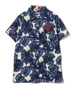 BEAMS GOLF ORANGE LABEL / モンステラ プリント シャツ