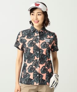 BEAMS GOLF ORANGE LABEL / モンステラ プリント シャツ