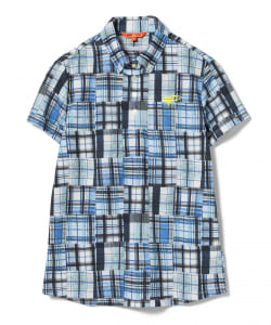 ▲BEAMS GOLF ORANGE LABEL / パッチワーク ポロシャツ