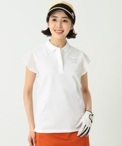 BEAMS GOLF ORANGE LABEL / 袖シフォン ポロシャツ
