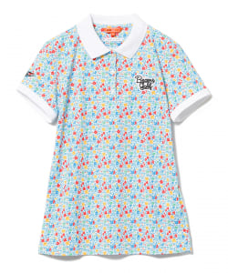 ▲＜WOMEN＞BEAMS GOLF ORANGE LABEL / フラワー プリント ポロシャツ