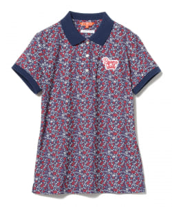 ▲＜WOMEN＞BEAMS GOLF ORANGE LABEL / フラワー プリント ポロシャツ