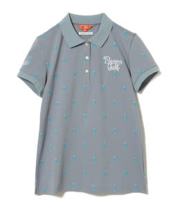BEAMS GOLF ORANGE LABEL / B × TEE総柄 ロゴ ポロシャツ