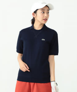 ＜WOMEN＞LACOSTE×BEAMS GOLF / 別注 エリ付き ガゼット ポロシャツ