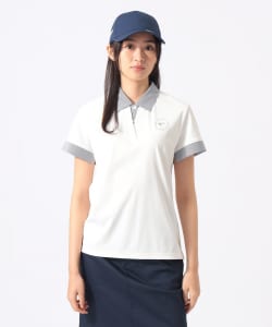 【+10%ポイントUP】ORANGE LABEL / ストレッチ レイヤード クレリック シーズンロゴ ポロシャツ（接触冷感・吸水速乾・UVカット）