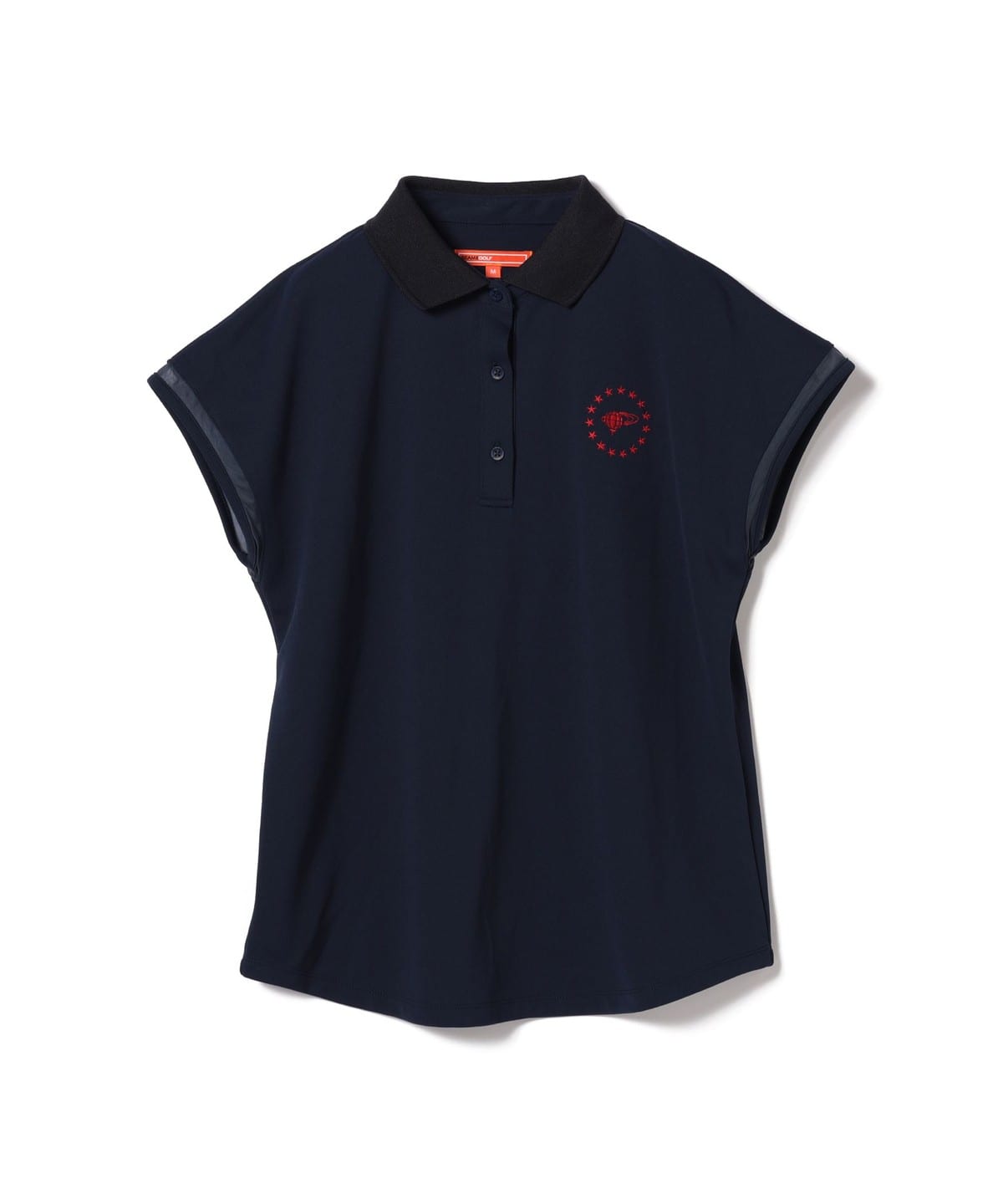 入手困難　ビームス　ゴルフ　フレンチスリーブ　半袖　ポロシャツ　ストレッチ　紺 BEAMS GOLF（ビームス ゴルフ）ORANGE LABEL / フレンチスリーブ