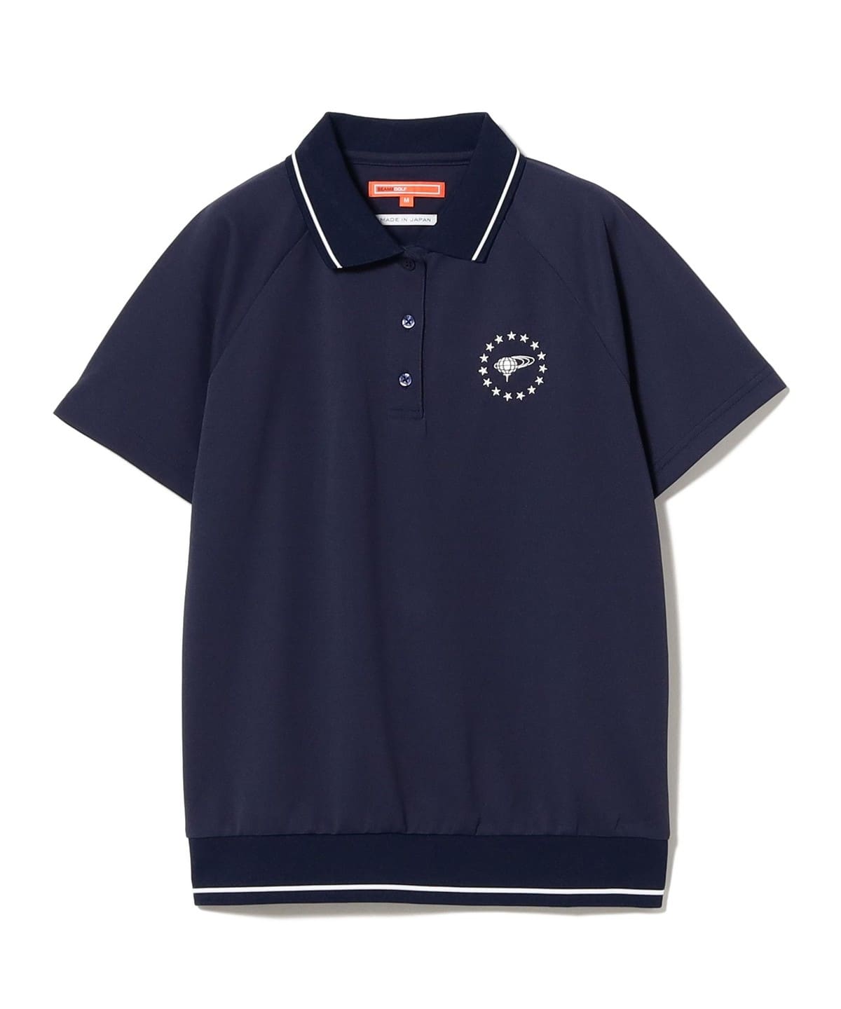 最新作 ビームスゴルフ ポロシャツ ブルー 襟付き ゴルフウェア ストレッチ BEAMS GOLF（ビームス ゴルフ）ORANGE LABEL / ストレッチ 裾リブ