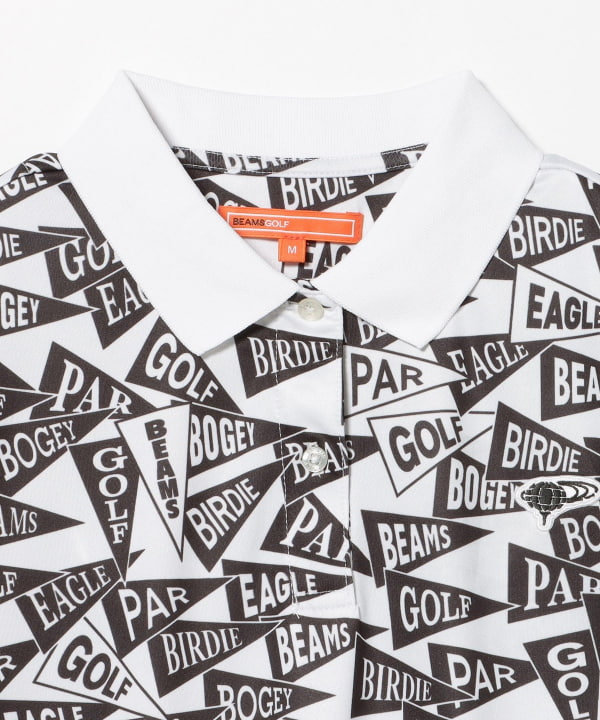 〈WOMEN〉ORANGE LABEL / フラッグ総柄 ポロシャツ