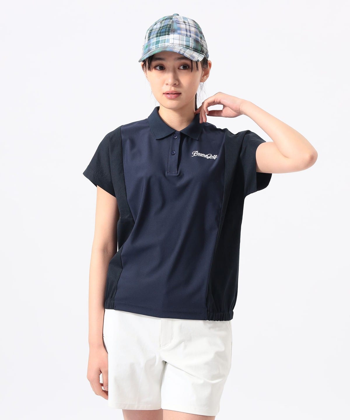 BEAMS GOLF（ビームス ゴルフ）ORANGE LABEL / 異素材 切り替え モック