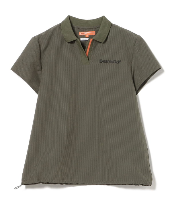 ORANGE LABEL / シアサッカー スキッパー ポロシャツ