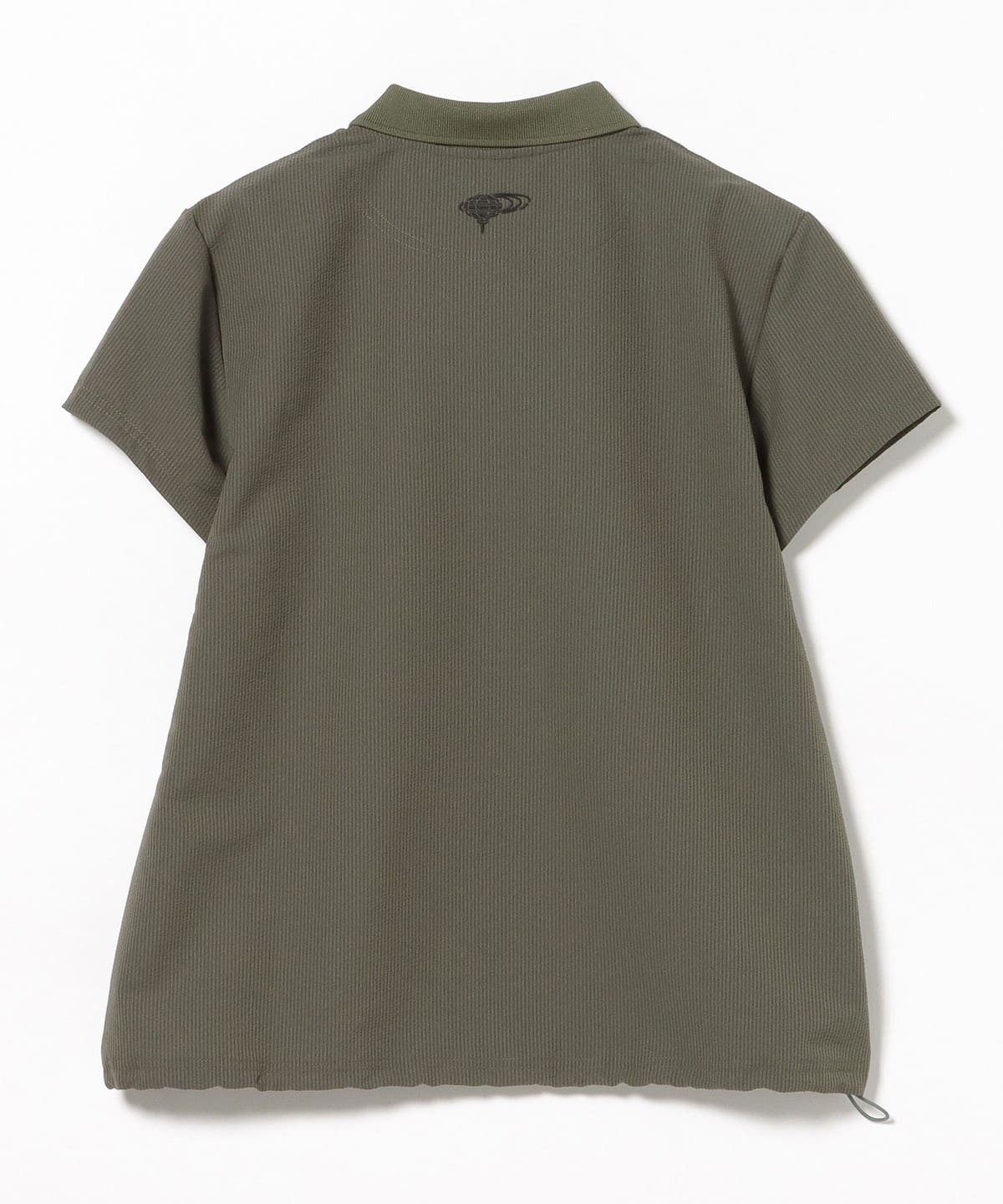 BEAMS GOLF BEAMS GOLF ORANGE / Seersucker Skipper Polo Shirt