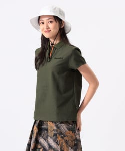 ORANGE LABEL / シアサッカー スキッパー ポロシャツ