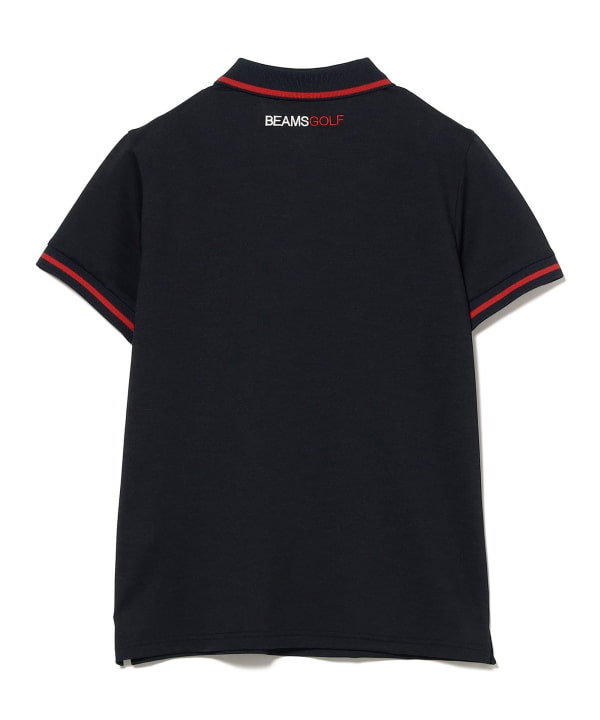 【+10%ポイントUP】ORANGE LABEL / ネクタイモチーフ ライン ポロシャツ（吸水速乾）