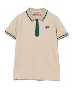 【+10%ポイントUP】ORANGE LABEL / ネクタイモチーフ ライン ポロシャツ（吸水速乾）